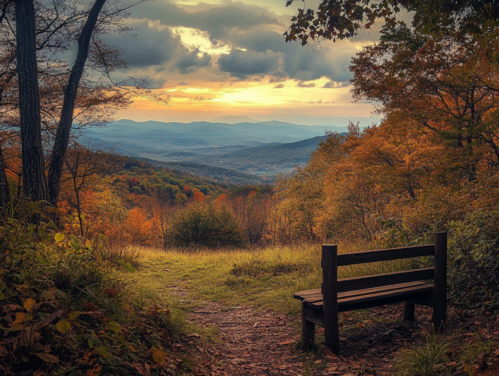 beautiful spot in Blue Ridge, discovered with a travel itinerary template 2024