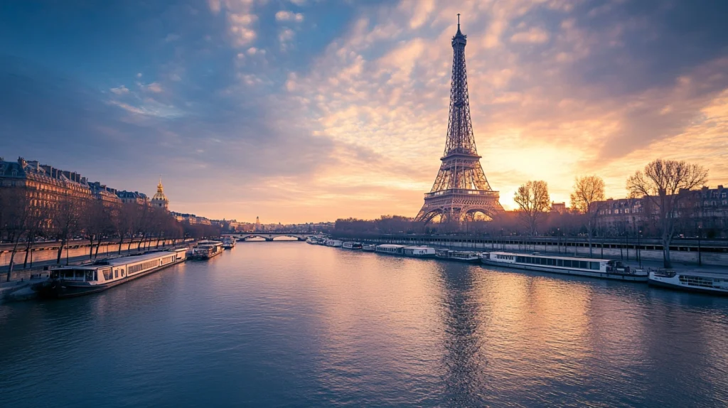 beautiful view of Paris center, captured in a journey with amex express travel