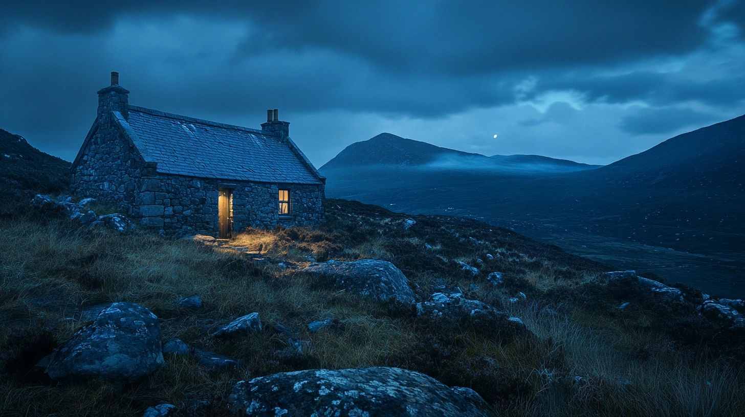 a cozy hut on top of a hill, where i stayed for A Week in Ireland