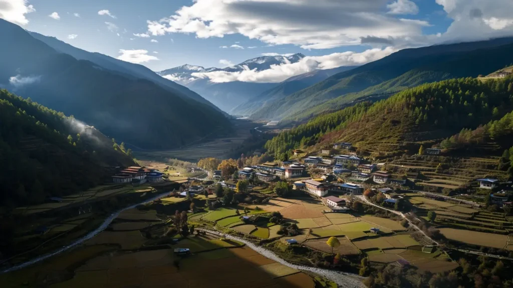 a beautiful spot on a mountain of Bhutan, explored this hiden gem with the help of a travel planner website