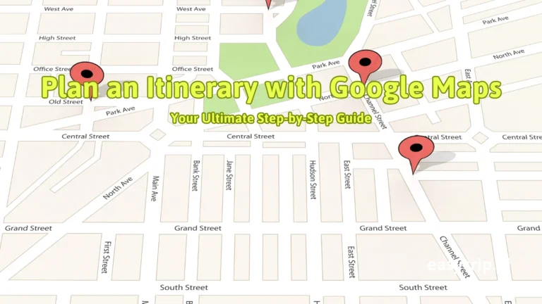 Plan an Itinerary with Google Maps