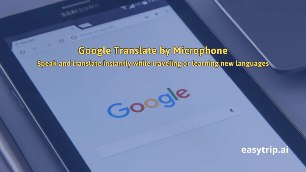 google translate by microphone