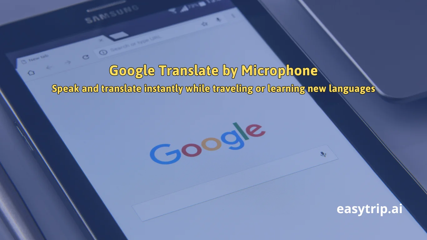 google translate by microphone